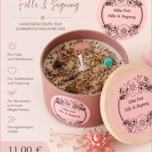 Litha Kerze - F&uuml;lle & Segnung